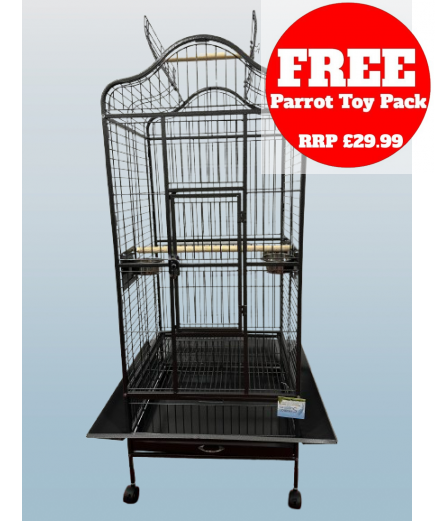 Parrot-Supplies Oakland Open Top Parrot Cage Black Parrot-Supplies Oakland Open Top Parrot Cage Black